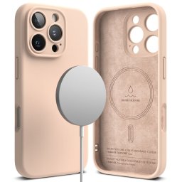 RINGKE SILICONE MAGSAFE Védőburkolat Apple iPhone 16 Pro Max PINK SAND