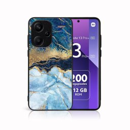PROTEMIO MY ART Védőburkolat a Xiaomi Redmi-hoz Note 13 Pro+ 5G BLUE MARBLE (141)