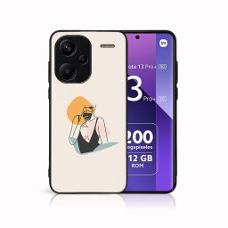 PROTEMIO MY ART Védőburkolat a Xiaomi Redmi-hoz Note 13 Pro+ 5G WOMAN (197)