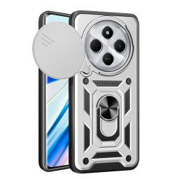 RING KAMERA Borító tartóval Xiaomi-hoz Redmi 14C / Poco C75 ezüst