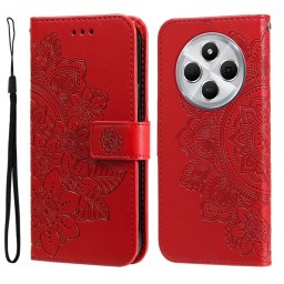 ART MANDALA Tárcahuzat Xiaomi-hoz Redmi 14C / Poco C75 piros