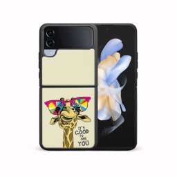 PROTEMIO MY ART Védőburkolat a Samsung-hoz Galaxy Z Flip4 5G GIRAFFE (180)