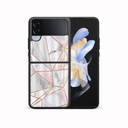PROTEMIO MY ART Védőburkolat a Samsung-hoz Galaxy Z Flip4 5G PINK MARBLE (143)