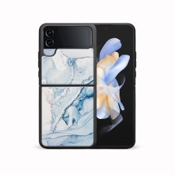 PROTEMIO MY ART Védőburkolat a Samsung-hoz Galaxy Z Flip4 5G LIGHT BLUE (149)