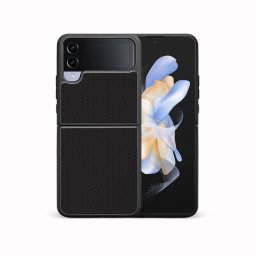 PROTEMIO MY ART Védőburkolat a Samsung-hoz Galaxy Z Flip4 5G CARBON (231)