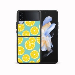 PROTEMIO MY ART Védőburkolat a Samsung-hoz Galaxy Z Flip4 5G LEMON (121)