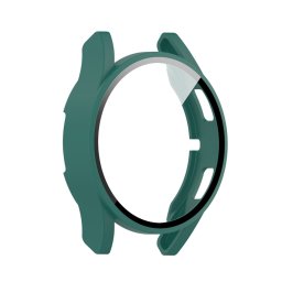 PC FULL COVER Műanyag borítás üveggel Samsung-hoz Galaxy Watch FE zöld