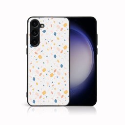 PROTEMIO MY ART Védőburkolat a Samsung-hoz Galaxy S24 FE 5G NARANCS TERRAZZO (165)