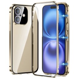 Mágneses burkolat 360 Apple iPhone 16 arany