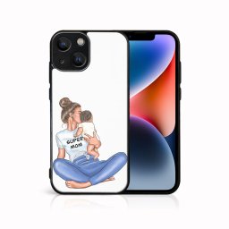 PROTEMIO MY ART Védőburkolat a Apple-hoz iPhone 15 Plus SUPERMOM (112)