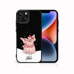 PROTEMIO MY ART Karácsonyi dizájnú borító Apple iPhone 15 Plus HAJJON HÓT (075)