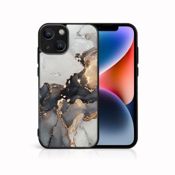 PROTEMIO MY ART Védőburkolat a Apple-hoz iPhone15 Plus GREY MARBLE (140)