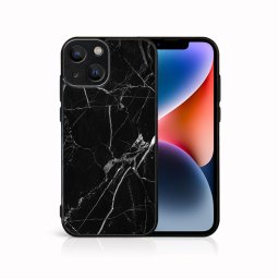 PROTEMIO MY ART Védőburkolat a Apple-hoz iPhone 15 Plus BLACK MARBLE (142)