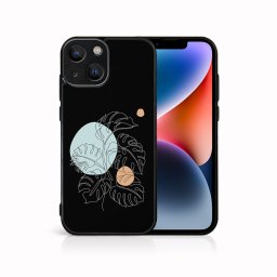 PROTEMIO MY ART Védőburkolat Apple-hoz iPhone 15 Plus MONSTERA (194)