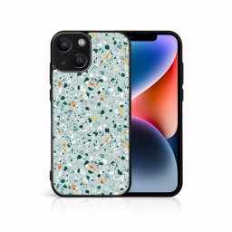 PROTEMIO MY ART Védőburkolat a Apple-hoz iPhone 15 Plus BLUE TERRAZZO (164)