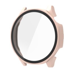 PC FULL COVER Műanyag borítás üveggel Huawei-hoz Watch GT 5 46mm rózsaszín