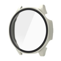 PC FULL COVER Műanyag borítás üveggel Huawei-hoz Watch GT 5 46mm bézs