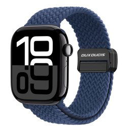 DUX FONÁSOS Nylon szíj Apple Watch 10-hez 46mm sötétkék