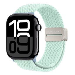 DUX FONÁSOS Nylon szíj Apple Watch 10-hez 46mm világoszöld
