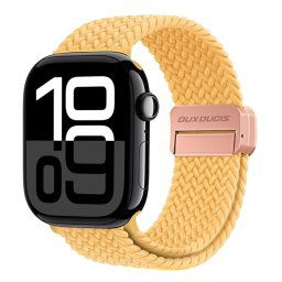 DUX FONÁSOS Nylon szíj Apple Watch 10-hez 46mm sárga