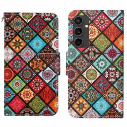 ART Tárcahuzat a Samsung-hoz Galaxy S24 FE 5G SZÍNES MANDALA