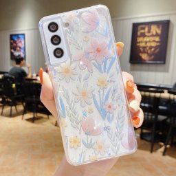 BLOOM Védőburkolat a Samsung-hoz Galaxy S24 FE 5G PINK FLORAL