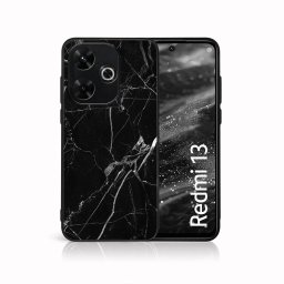PROTEMIO MY ART Védőburkolat a Xiaomi-hoz Redmi 13 BLACK MARBLE (142)