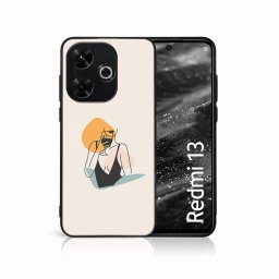 PROTEMIO MY ART Védőburkolat a Xiaomi-hoz Redmi 13 WOMAN (197)