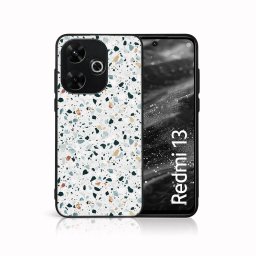 PROTEMIO MY ART Védőburkolat a Xiaomi-hoz Redmi 13 GREY TERRAZZO (163)