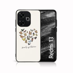 PROTEMIO MY ART Védőburkolat a Xiaomi-hoz Redmi 13 BUTTERFLIES (240)