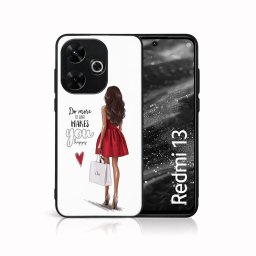 PROTEMIO MY ART Védőburkolat a Xiaomi-hoz Redmi 13 RED DRESS (137)