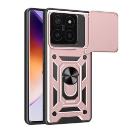 RING KAMERA Borító tartóval Xiaomi 14T Pro rózsaszínhez
