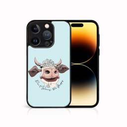 PROTEMIO MY ART Védőburkolat a Apple-hoz iPhone 15 Pro HAPPY COW (181)