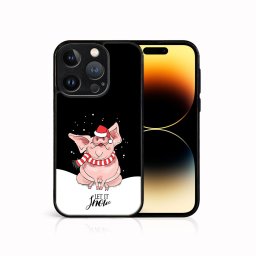 PROTEMIO MY ART Karácsonyi dizájnú borító Apple iPhone 15 Pro HAJJON HÓT (075)