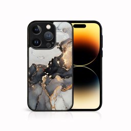 PROTEMIO MY ART Védőburkolat a Apple-hoz iPhone 15 Pro GREY MARBLE (140)