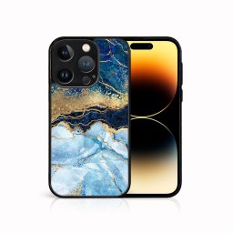 PROTEMIO MY ART Védőburkolat a Apple-hoz iPhone 15 Pro BLUE MARBLE (141)
