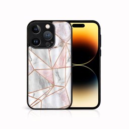 PROTEMIO MY ART Védőburkolat a Apple-hoz iPhone 15 Pro PINK MARBLE (143)