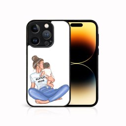 PROTEMIO MY ART Védőburkolat a Apple-hoz iPhone 15 Pro Max SUPERMOM (112)