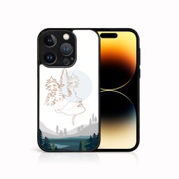 PROTEMIO MY ART Védőburkolat a Apple-hoz iPhone 15 Pro Max LAKE (192)