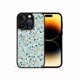PROTEMIO MY ART Védőburkolat a Apple-hoz iPhone 15 Pro Max BLUE TERRAZZO (164)