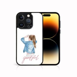 PROTEMIO MY ART Védőburkolat a Apple-hoz iPhone 15 Pro Max JÓ GIRL (130)