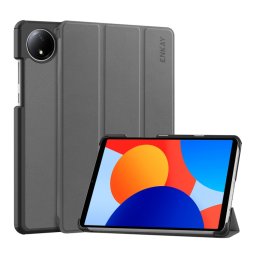 ENKAY LEATHER Felhajtható fedél a Xiaomi-hoz Redmi Pad SE 8.7 szürke