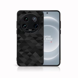 PROTEMIO MY ART Védőburkolat a Xiaomi 14 Ultra-hoz BLACK TRIANGLES (232)