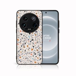 PROTEMIO MY ART Védőburkolat a Xiaomi 14 Ultra BEIGE TERRAZZO (162) számára