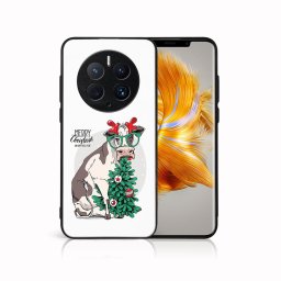 PROTEMIO MY ART Karácsonyi kivitelű borító Huawei Mate 50 Pro VIDÁM CHRISTMAS (074)
