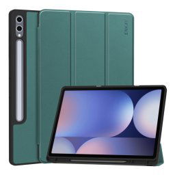 ENKAY LEATHER Flip tok a Samsung-hoz Galaxy Tab S10 Ultra zöld