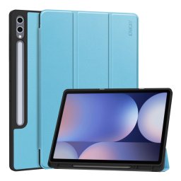 ENKAY LEATHER Felhajtható fedél a Samsung-hoz Galaxy Tab S10+ világoskék