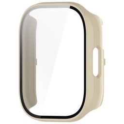 PC FULL COVER Műanyag borítás üveggel Xiaomi-hoz Redmi Watch 5 Aktív bézs