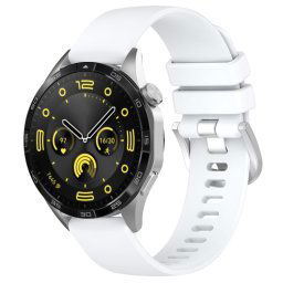 SILICONE Cserélhető szíj Huawei-hoz Watch GT 5 Pro 46mm fehér