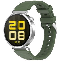 SILICONE Cserélhető szíj Huawei-hoz Watch GT 5 Pro 42mm sötétzöld